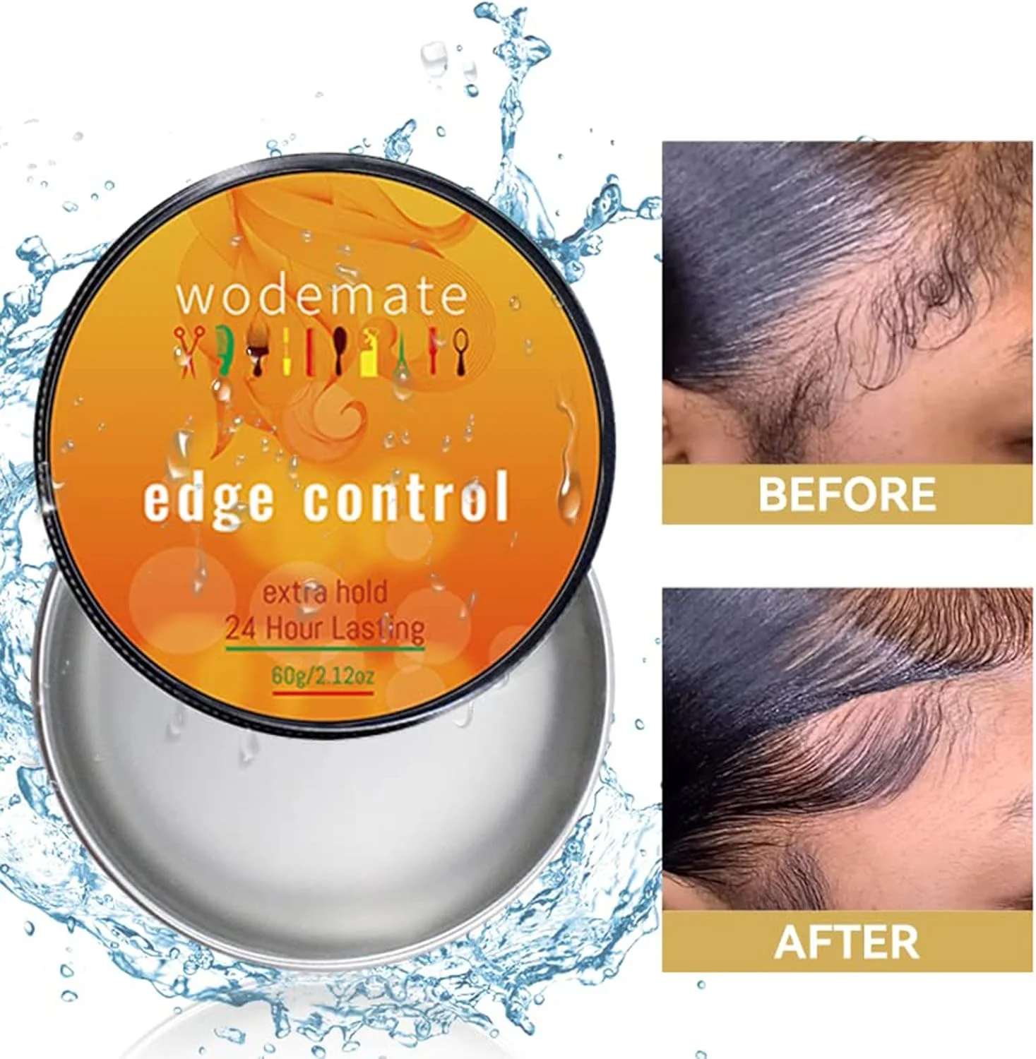 واکس مو وودمیت برای آقایان و بانوان، پماد واکس مو به همراه برس موی نوزاد و ریش 60 گرم