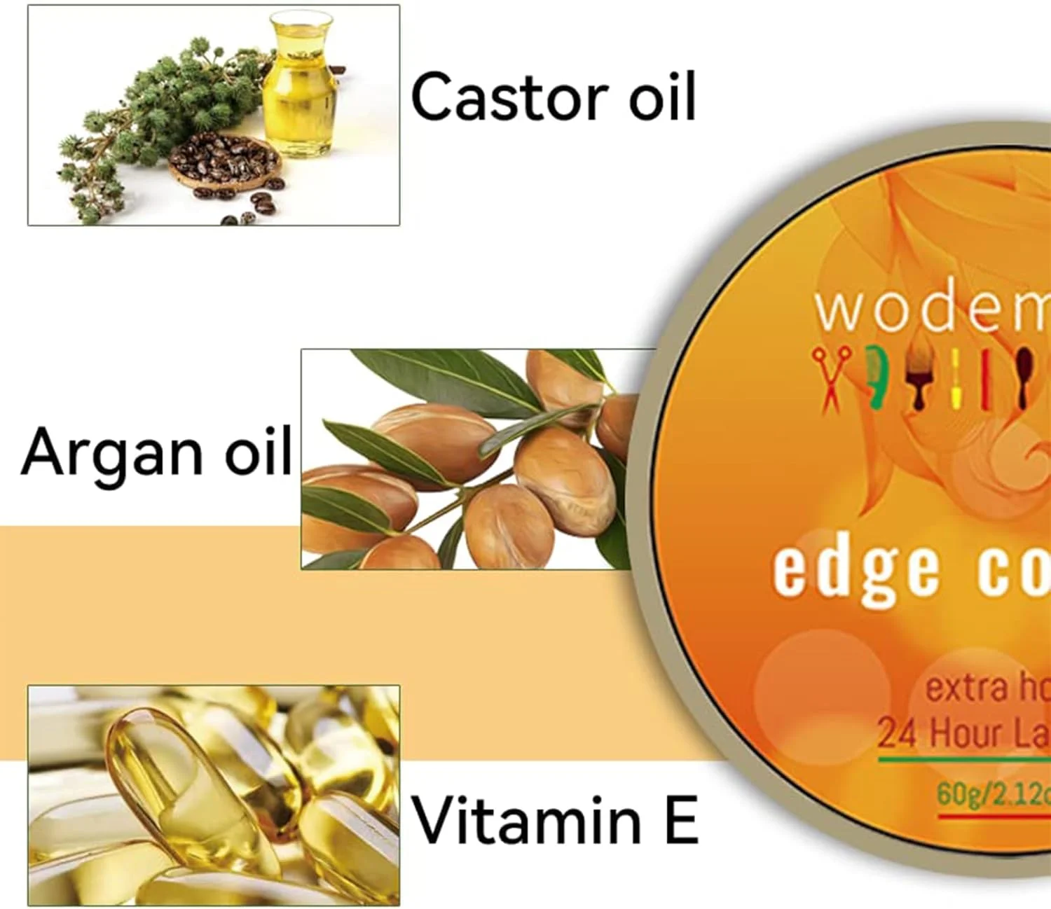 واکس مو وودمیت برای آقایان و بانوان، پماد واکس مو به همراه برس موی نوزاد و ریش 60 گرم