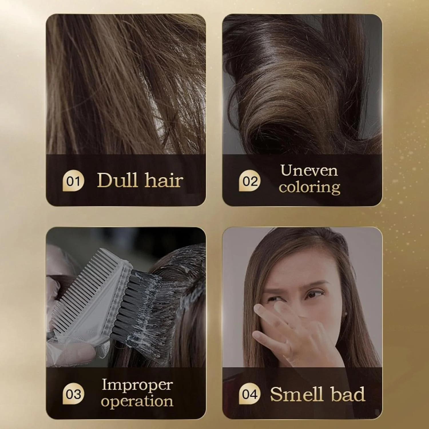 کرم رنگ موی موقت، رنگ موی قابل شستشو، پماد طبیعی رنگ مو، برای آقایان و بانوان، غیر دائمی، یونیسکس، قهوه ای خاکستری، استفاده آسان