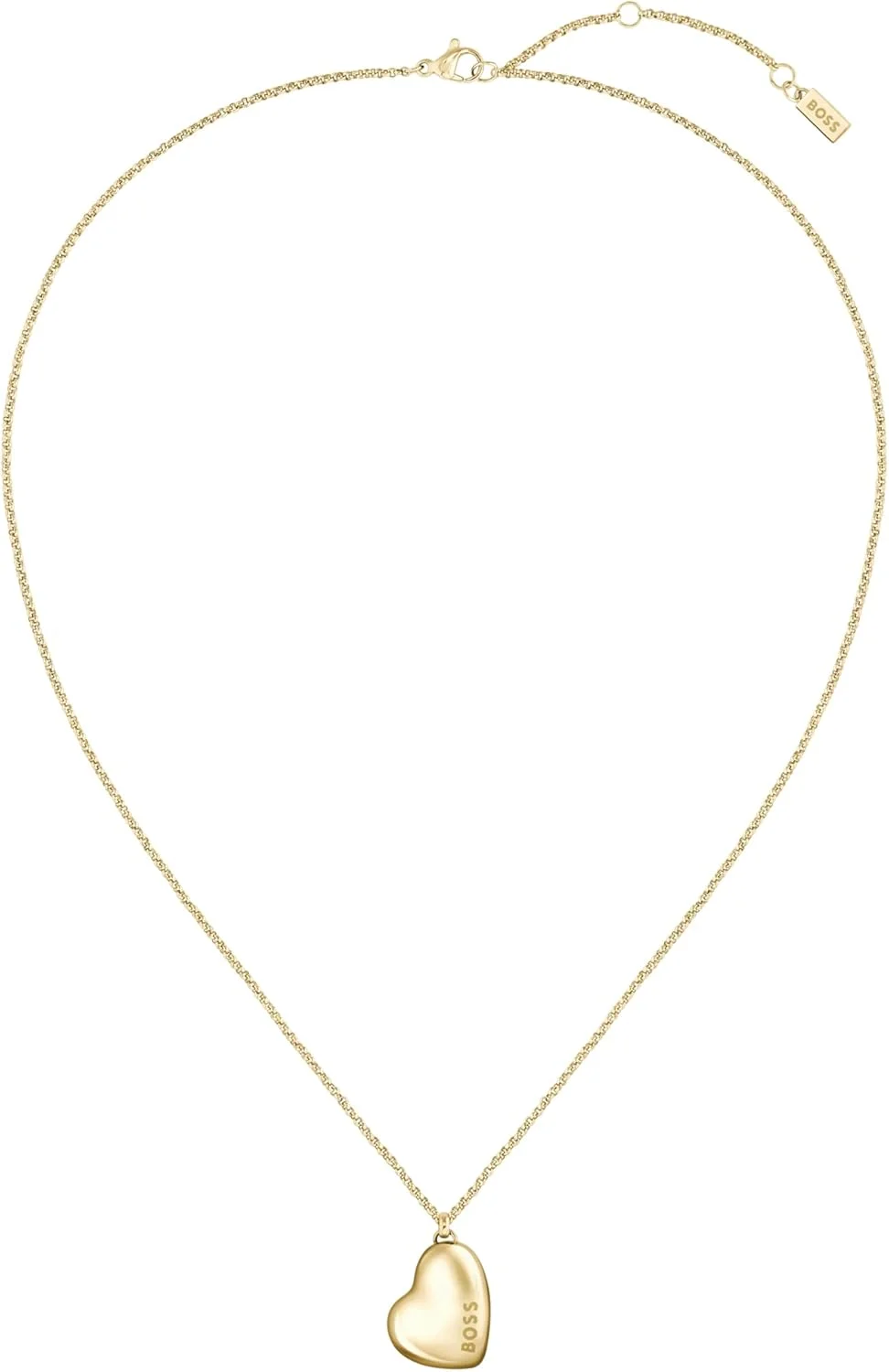 گردنبند زنانه استیل طلایی نازک با روکش یونی مدل هانی باس