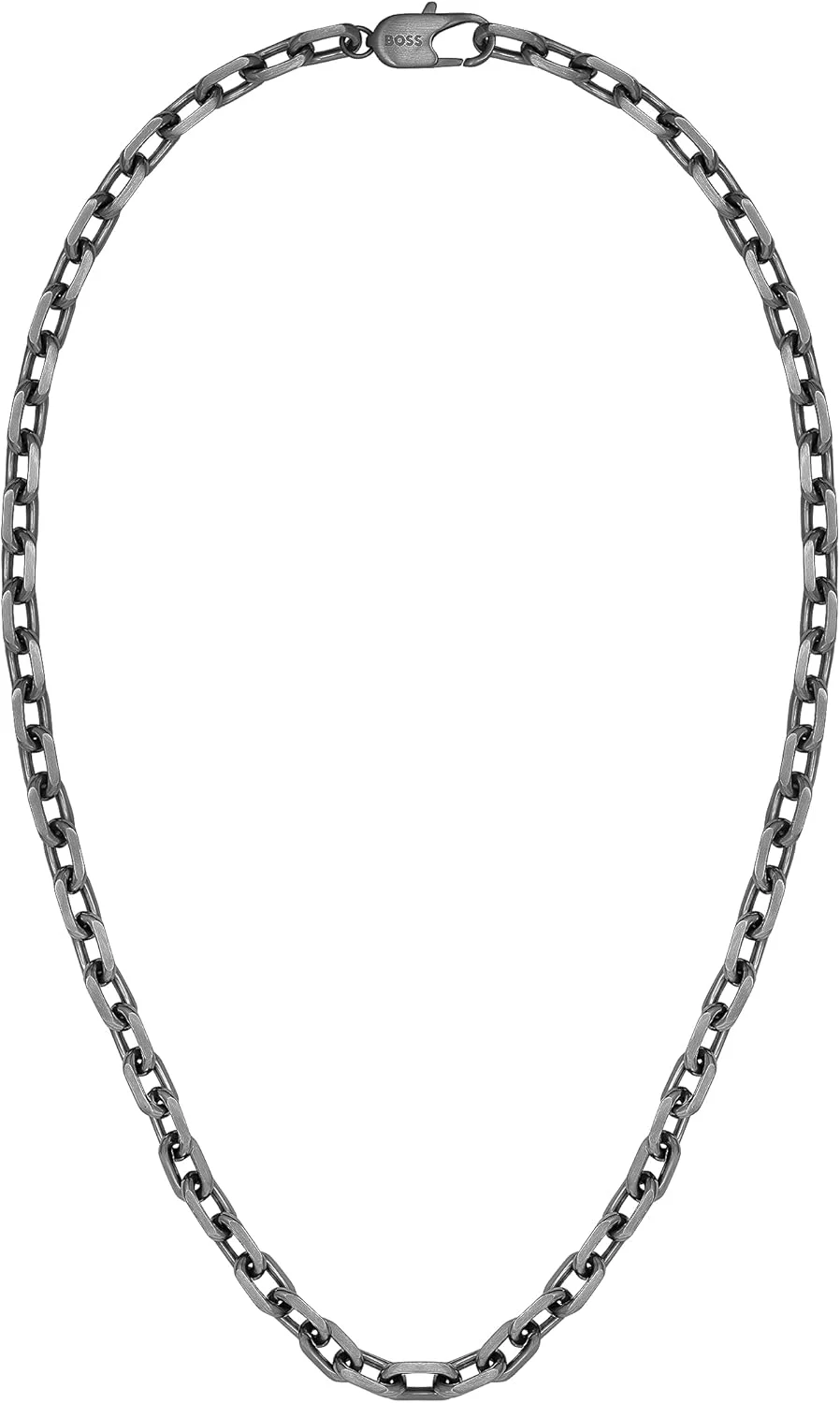 گردنبند و دستبند زنجیری مردانه BOSS Jewelry مدل KANE از جنس استیل ضد زنگ با حلقه های معماری