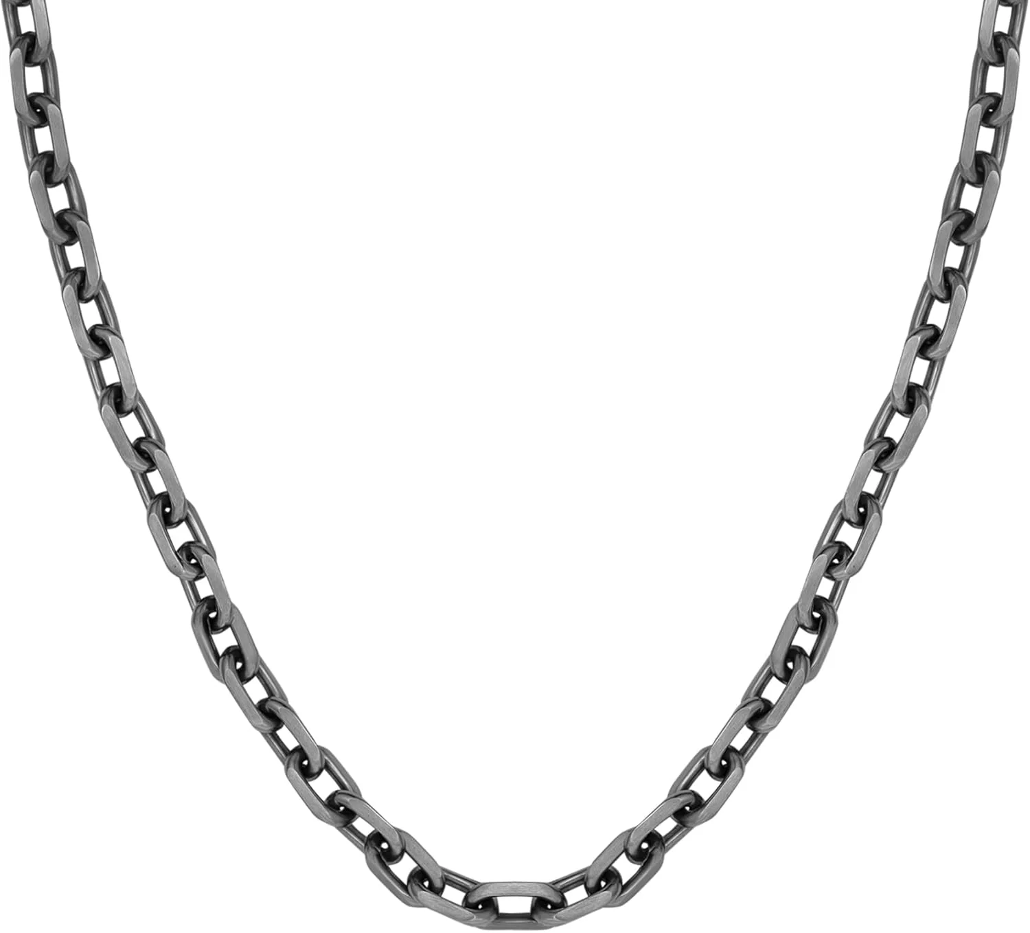 گردنبند و دستبند زنجیری مردانه BOSS Jewelry مدل KANE از جنس استیل ضد زنگ با حلقه های معماری