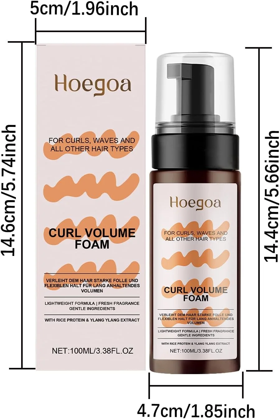 موس حالت دهنده فر و ژل مشخص کننده برای فرهای فنری بی نقص، موس حالت دهنده با پروتئین های گیاهی برای نگه داشتن طولانی مدت، مشخص کردن موج ها، افزودن درخشش و حجم، بدون ایجاد حس خشکی، پایان بدون وز، 150 میلی لیتر برای همه موها