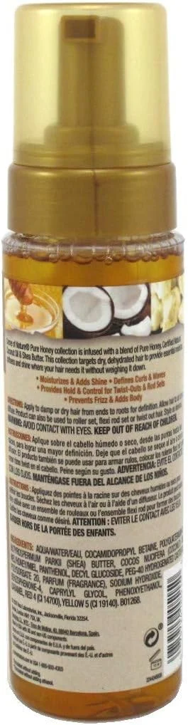 موس حالت دهنده موی فر حاوی عسل خالص کرم آف نیچر، پمپی 207 میلی لیتر (بسته 3 عددی)