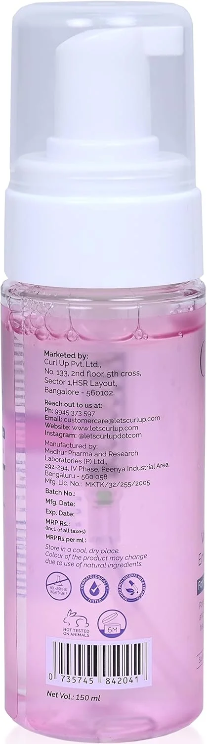 موس حالت دهنده موی فر Curl Up | موس موی موج دار و فر | حالت دهنده سبک، فرها را مشخص می کند، درخشندگی و حجم می افزاید | موس مو برای زنان و مردان | 150 میلی لیتر