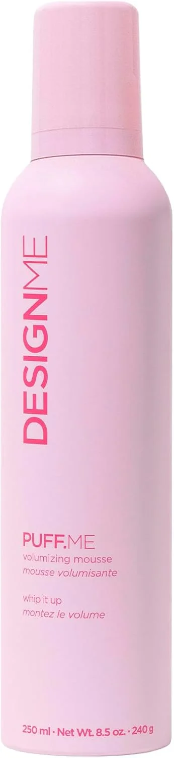 موس حجم دهنده مو دیزاین.می پاف.می | موس موی سبک و انعطاف پذیر برای فر، موج یا موهای صاف | حجم دهنده مو بدون پارابن و سولفات برای موهای نازک حاوی ویتامین B5 و E، 250 میلی لیتر