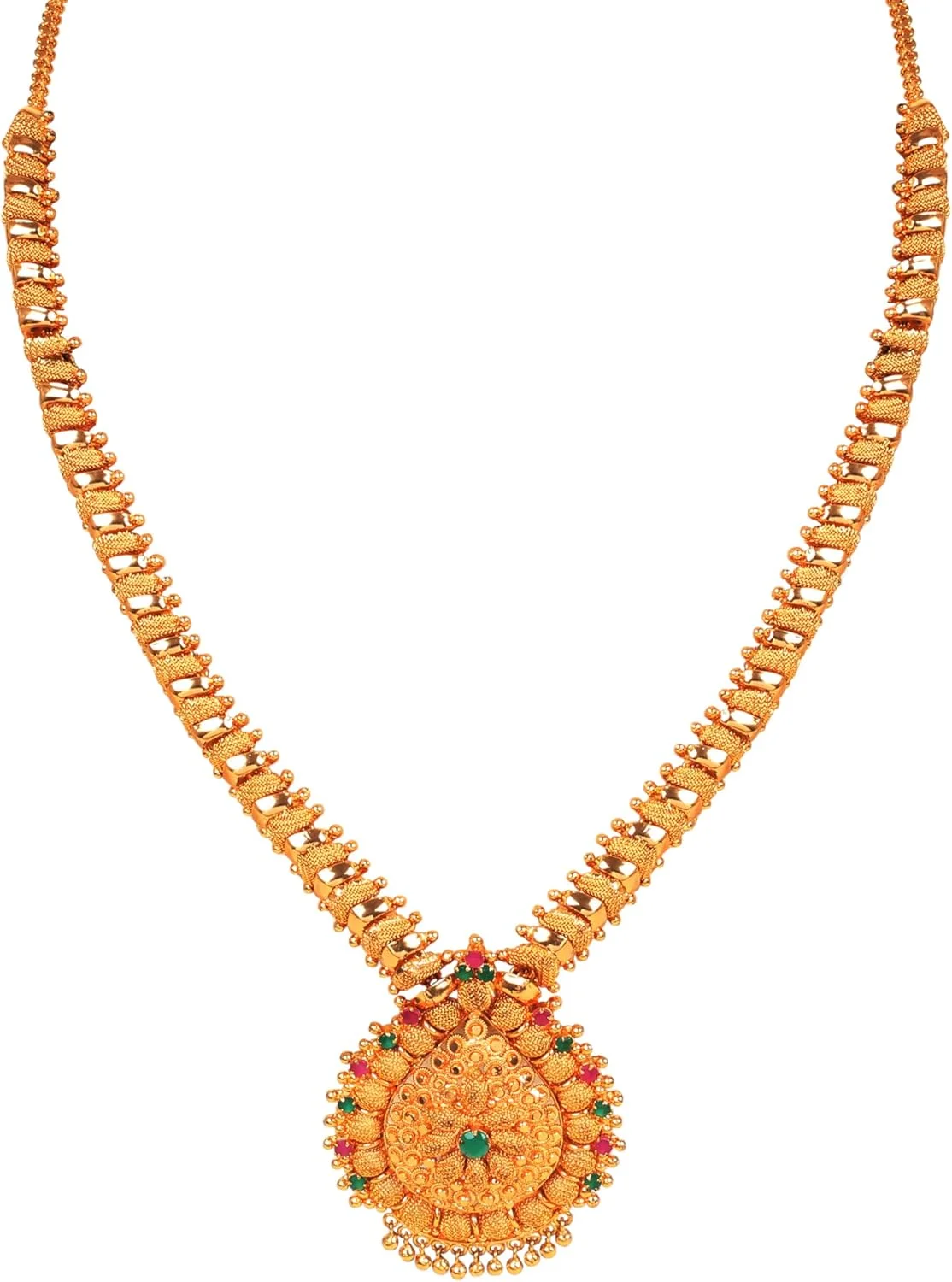 گردنبند بلند زنانه با طراحی الهام گرفته از جواهرات فاخر هندی بالیوودی، کار دست، ملیله کاری، طرح توری منحصر به فرد، سبک قومی، یاقوت مصنوعی و زمرد، با روکش طلای عتیقه گردنبند بلند زنانه با طراحی الهام گرفته از جواهرات فاخر هندی بالیوودی، کار دست، ملیله کاری، طرح توری منحصر به فرد، سبک قومی، یاقوت مصنوعی و زمرد، با روکش طلای عتیقه