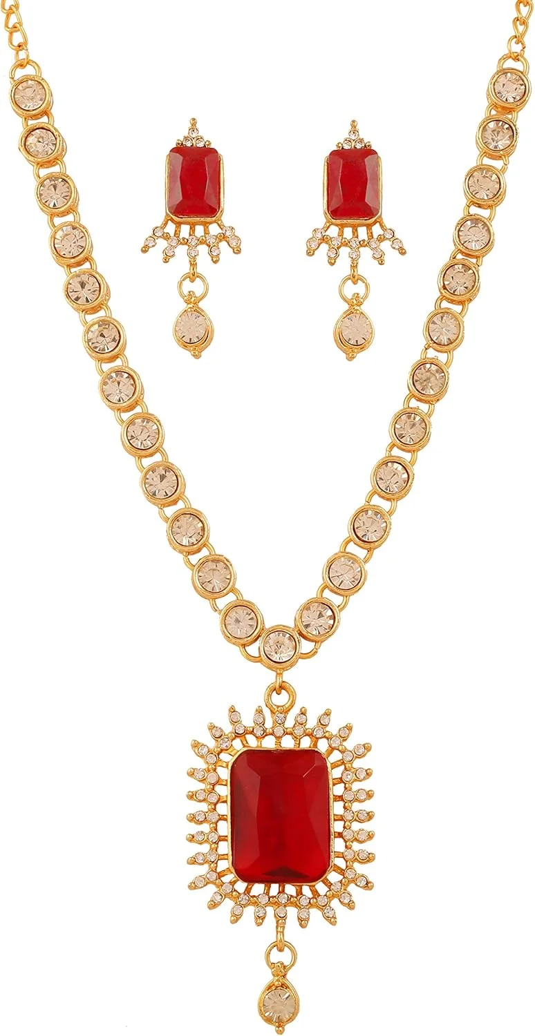 ست گردنبند جواهرات طرح هندی تاچ استون، با نگین های درخشان و طراحی رنگارنگ، مناسب مجالس عروسی، با روکش طلایی و نقره ای برای بانوان ست گردنبند جواهرات طرح هندی تاچ استون، با نگین های درخشان و طراحی رنگارنگ، مناسب مجالس عروسی، با روکش طلایی و نقره ای برای بانوان