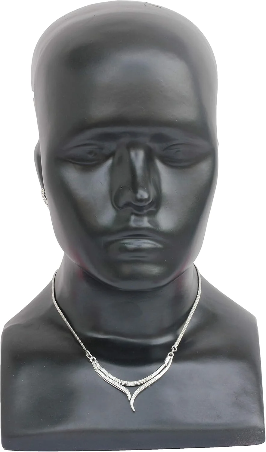 ست گردنبند نقره ای فشن تاچ استون مخصوص بانوان ست گردنبند نقره ای فشن تاچ استون مخصوص بانوان