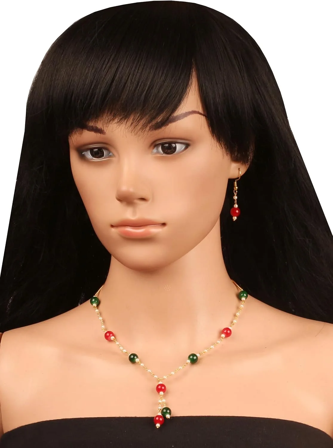 تاچ استون، جواهرات هندی بالیوودی زیبا، طرح قلب نمادین عشق، ظاهری جذاب، زنجیر سه تایی بادوام با روکش طلایی برای زنان، جنس برنج تاچ استون، جواهرات هندی بالیوودی زیبا، طرح قلب نمادین عشق، ظاهری جذاب، زنجیر سه تایی بادوام با روکش طلایی برای زنان، جنس برنج