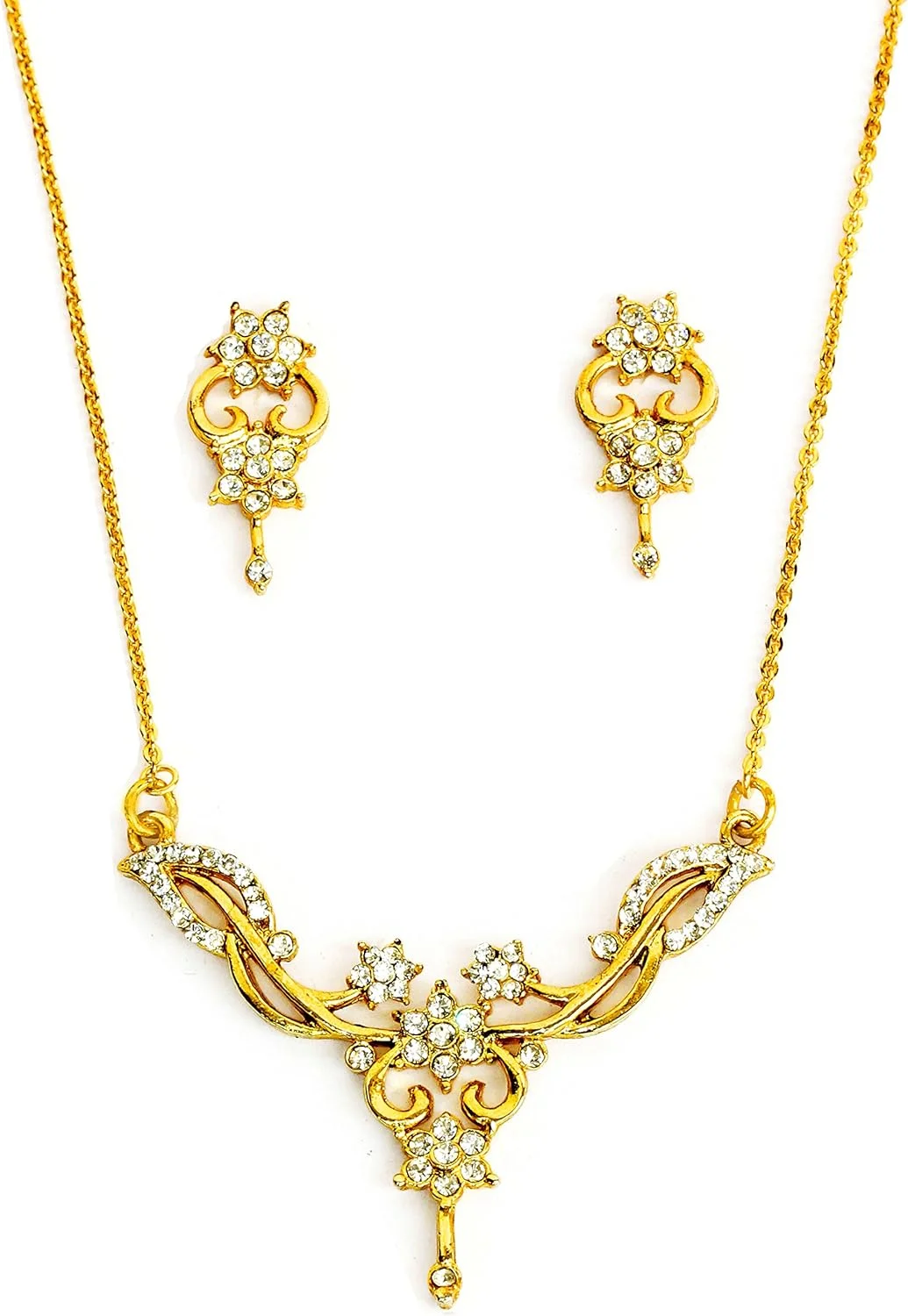 ست گردنبند با طرح گل تاچ استون مناسب بانوان ست گردنبند با طرح گل تاچ استون مناسب بانوان