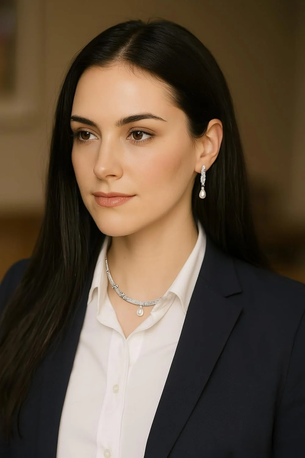 ست گردنبند ظریف زنانه با طراحی نگین کاری شده شبیه الماس، زیرکونیا، روکش طلای رزگلد یا سفید ست گردنبند ظریف زنانه با طراحی نگین کاری شده شبیه الماس، زیرکونیا، روکش طلای رزگلد یا سفید