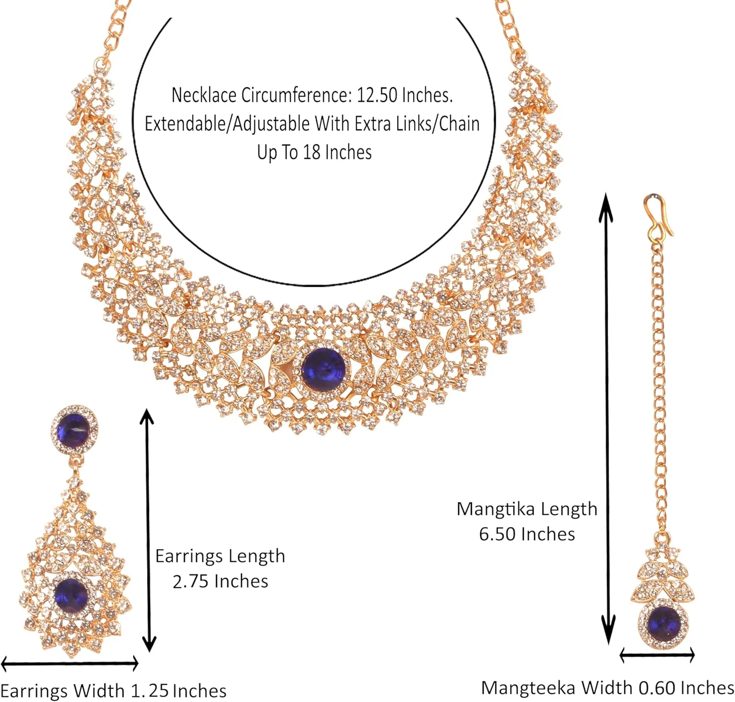 ست گردنبند مجلسی نگین دار تاچ استون با طراحی الماس، مناسب عروس، با روکش طلایی و نقره ای، بدون سنگ قیمتی ست گردنبند مجلسی نگین دار تاچ استون با طراحی الماس، مناسب عروس، با روکش طلایی و نقره ای، بدون سنگ قیمتی