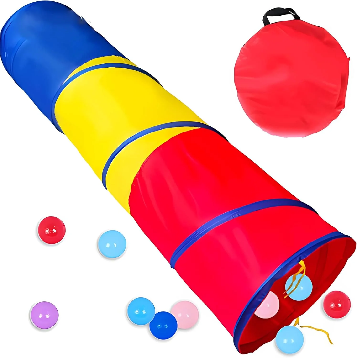 تونل بازی کودکان Beauenty، تونل خزیدن تاشو، بازی های داخل و خارج از خانه برای کودکان و سگ ها، اسباب بازی های حیاط خلوت کودکان و گربه و سگ.