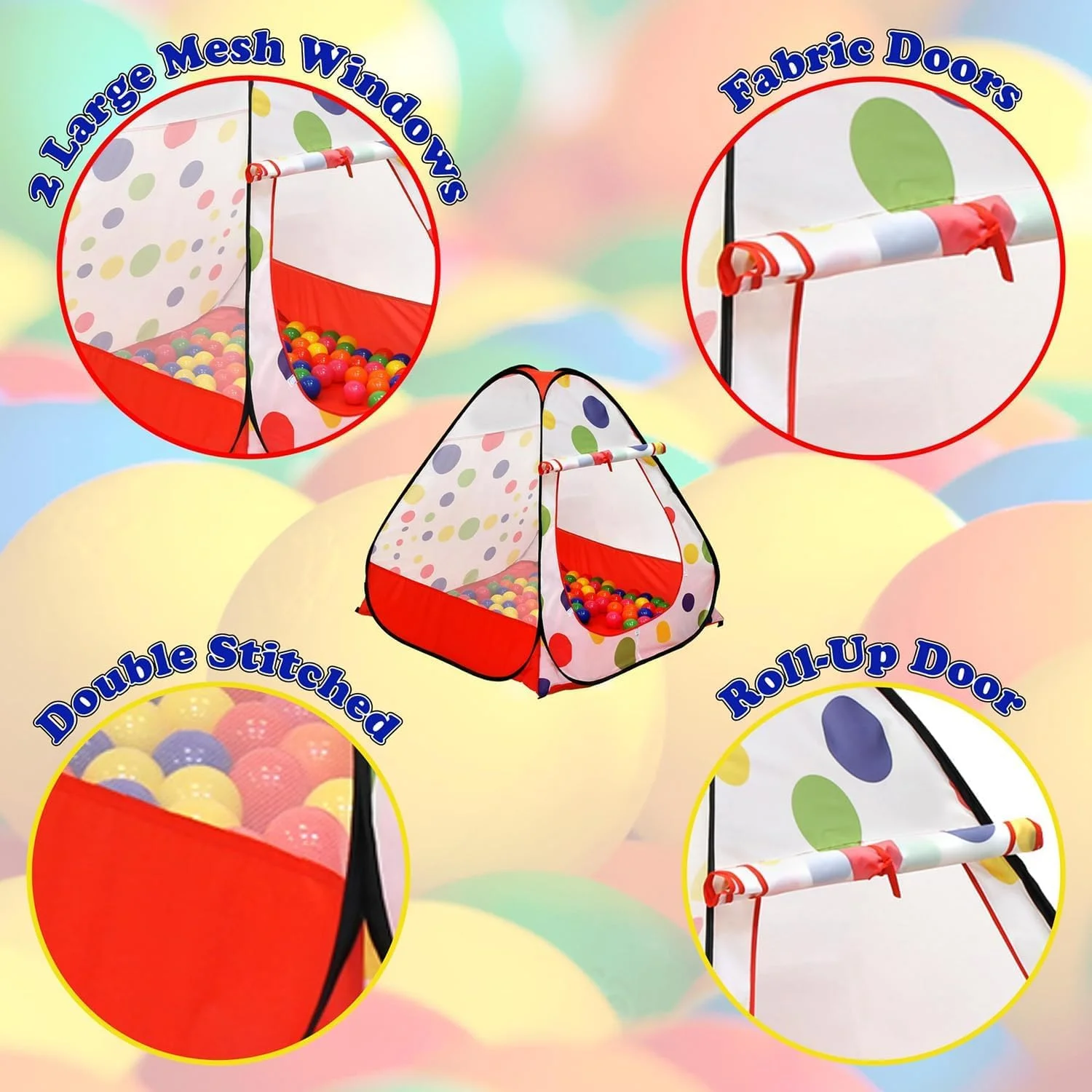 چادر توپ استخر کودک آپوتوئو، چادر بازی تاشو کودک با ظرفیت بیش از 800 توپ، چادر بازی پرنسس پاپ آپ با کیف زیپ دار، چادر ساحلی توپ استخر سرپوشیده و روباز کودک، اسباب بازی دخترانه کودک چادر توپ استخر کودک آپوتوئو، چادر بازی تاشو کودک با ظرفیت بیش از 800 توپ، چادر بازی پرنسس پاپ آپ با کیف زیپ دار، چادر ساحلی توپ استخر سرپوشیده و روباز کودک، اسباب بازی دخترانه کودک