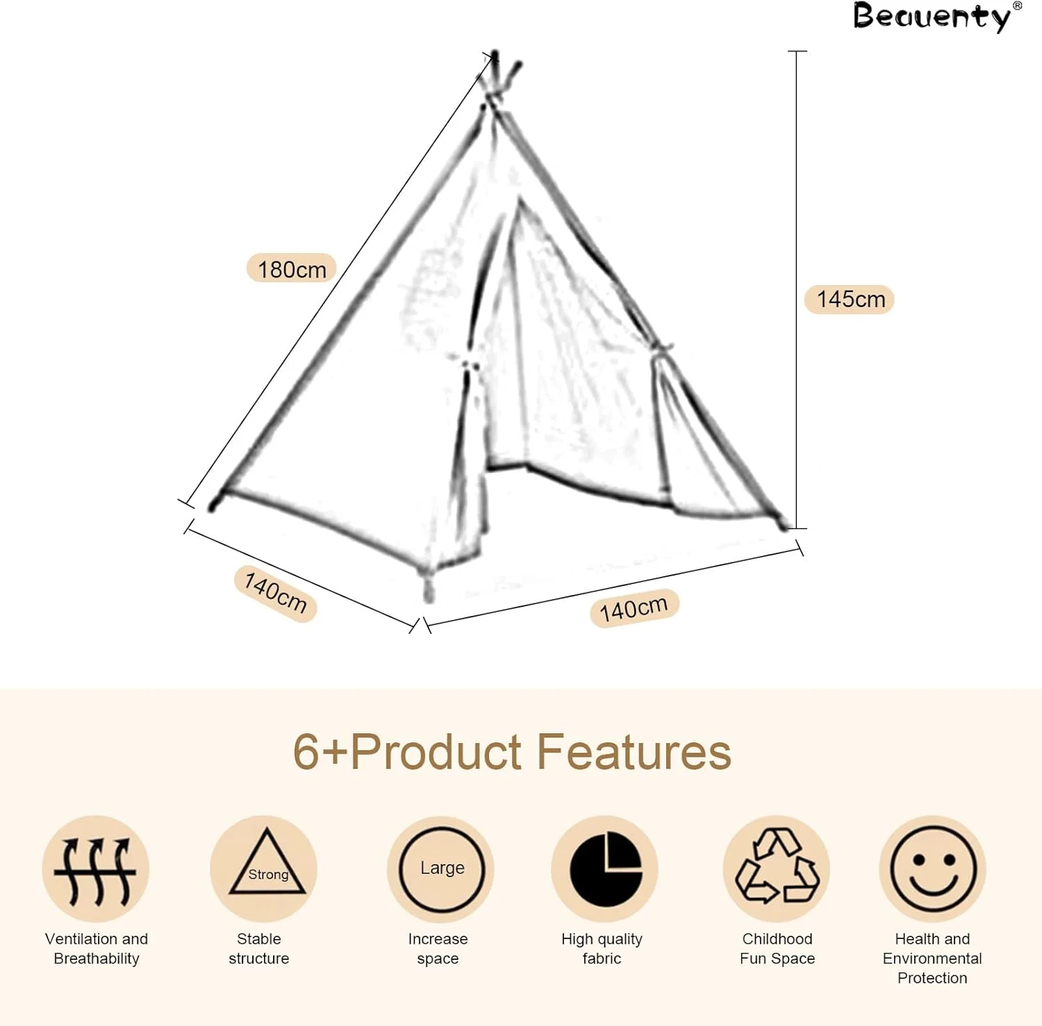 چادر بازی تیپی سبز Beauenty برای کودکان، چادر بازی تاشو برای کودکان، خانه بازی سبک سرخپوستی کودکان برای داخل و خارج از خانه با بوم پنبه ای، میله های صیقلی (سبز) چادر بازی تیپی سبز Beauenty برای کودکان، چادر بازی تاشو برای کودکان، خانه بازی سبک سرخپوستی کودکان برای داخل و خارج از خانه با بوم پنبه ای، میله های صیقلی (سبز)