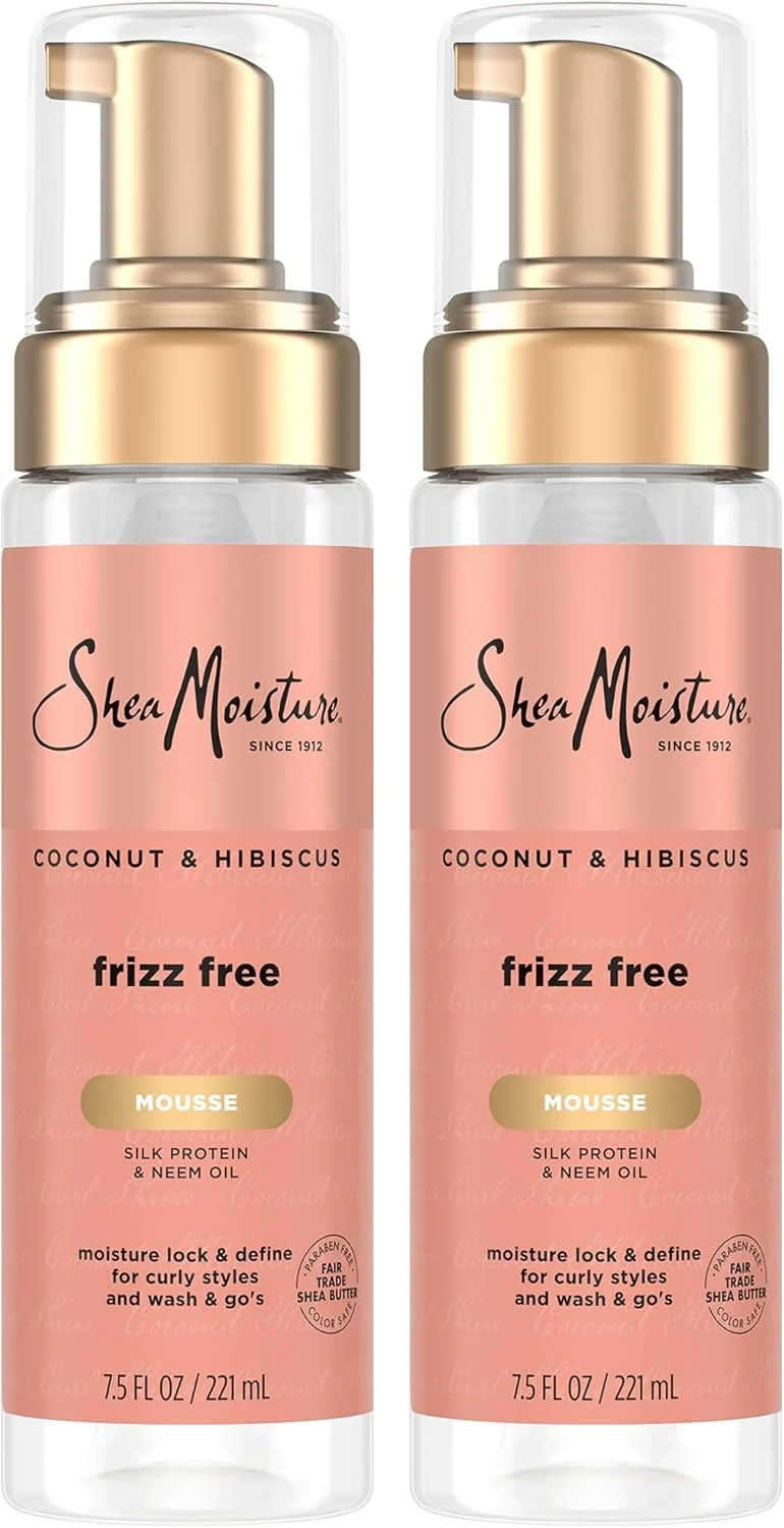 موس مو نارگیل و گل بامیه Shea Moisture، ۲۲۱ میلی لیتر (بسته ۲ عددی)