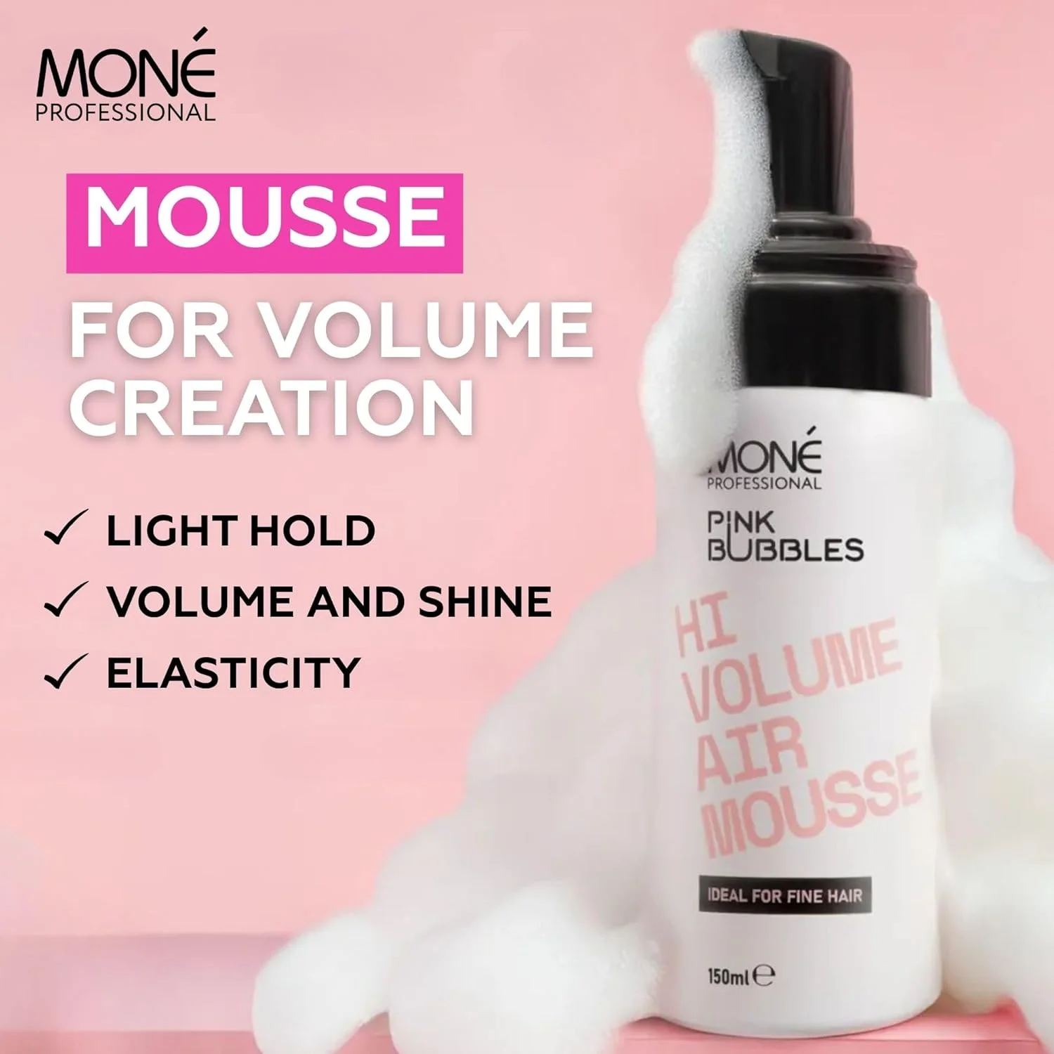 موس حجم دهنده مو مونِ پروفشنال - افزایش دهنده حجم و بافت مو - حالت دهنده سبک - درخشش و حالت ارتجاعی