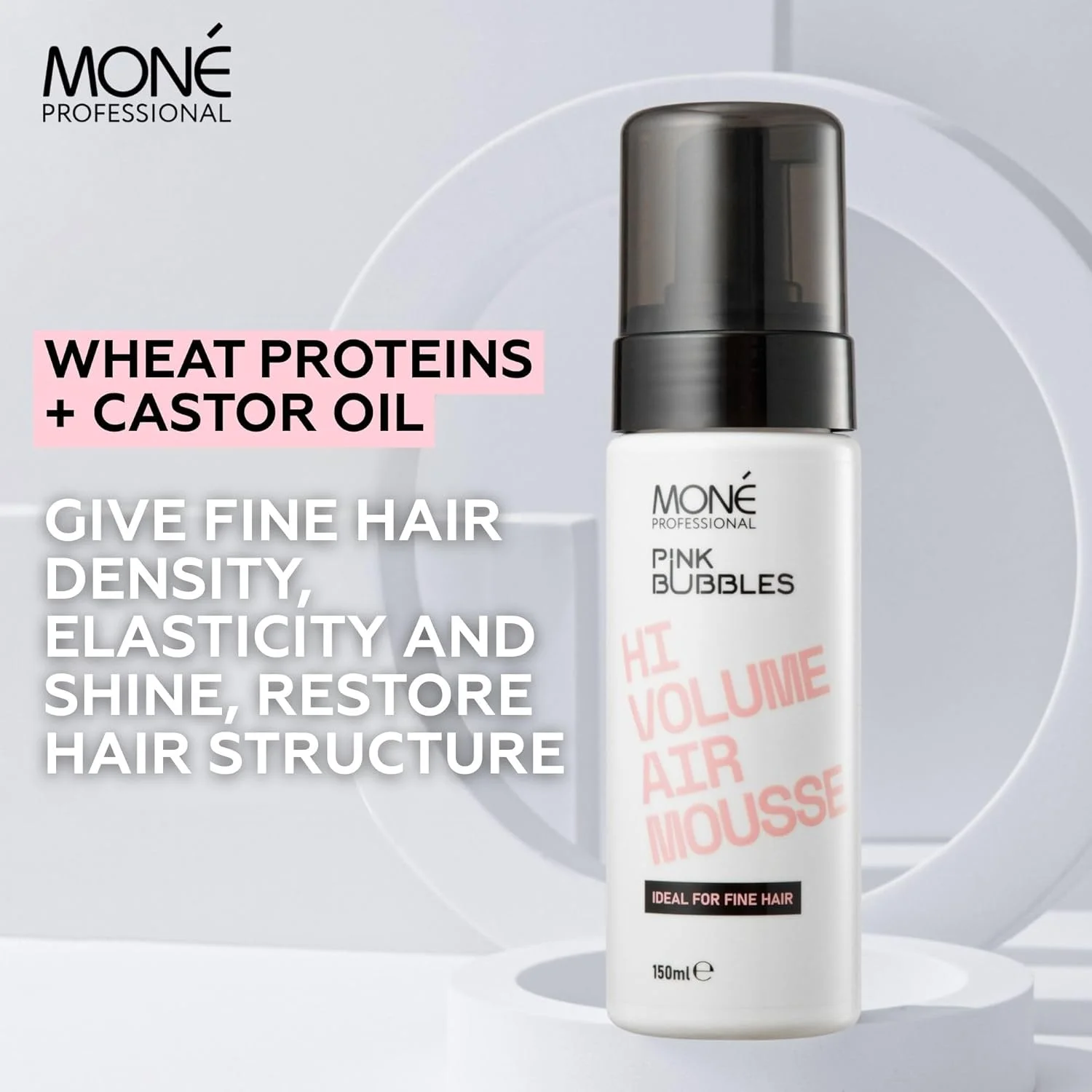 موس حجم دهنده مو مونِ پروفشنال - افزایش دهنده حجم و بافت مو - حالت دهنده سبک - درخشش و حالت ارتجاعی