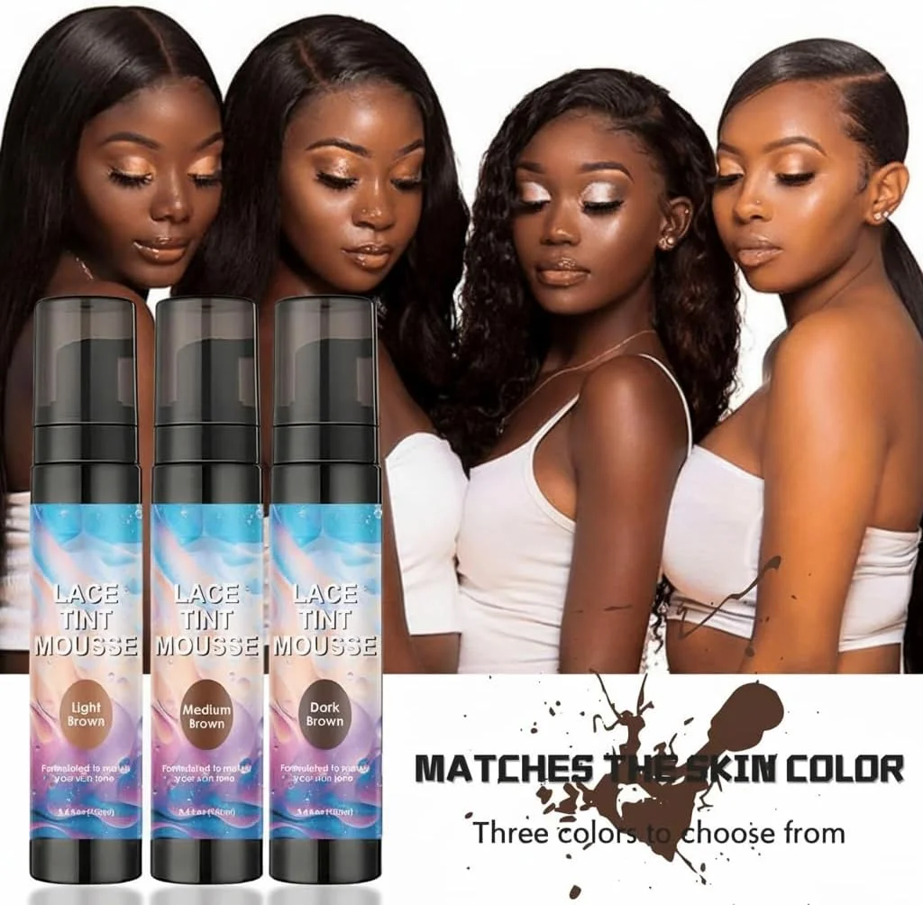 موس رنگی برای کلاه گیس، فوم رنگ کننده، اسپری رنگی برای کلاه گیس، اسپری پوشاننده فوری ریشه مو، موس رنگ مو برای کلاه گیس، اسپری ذوب کننده توری، اسپری رنگ ریشه خشک شونده سریع برای انواع مو