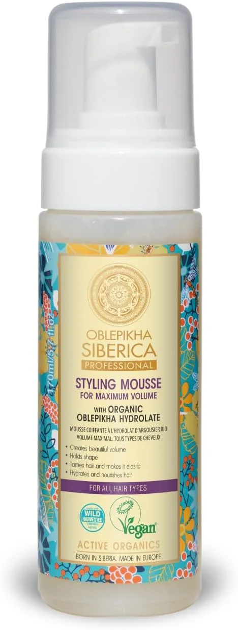 موس حالت دهنده مو حجم دهنده ماکزیمم Natura Siberica Professional Oblepikha موس حالت دهنده مو حجم دهنده ماکزیمم Natura Siberica Professional Oblepikha