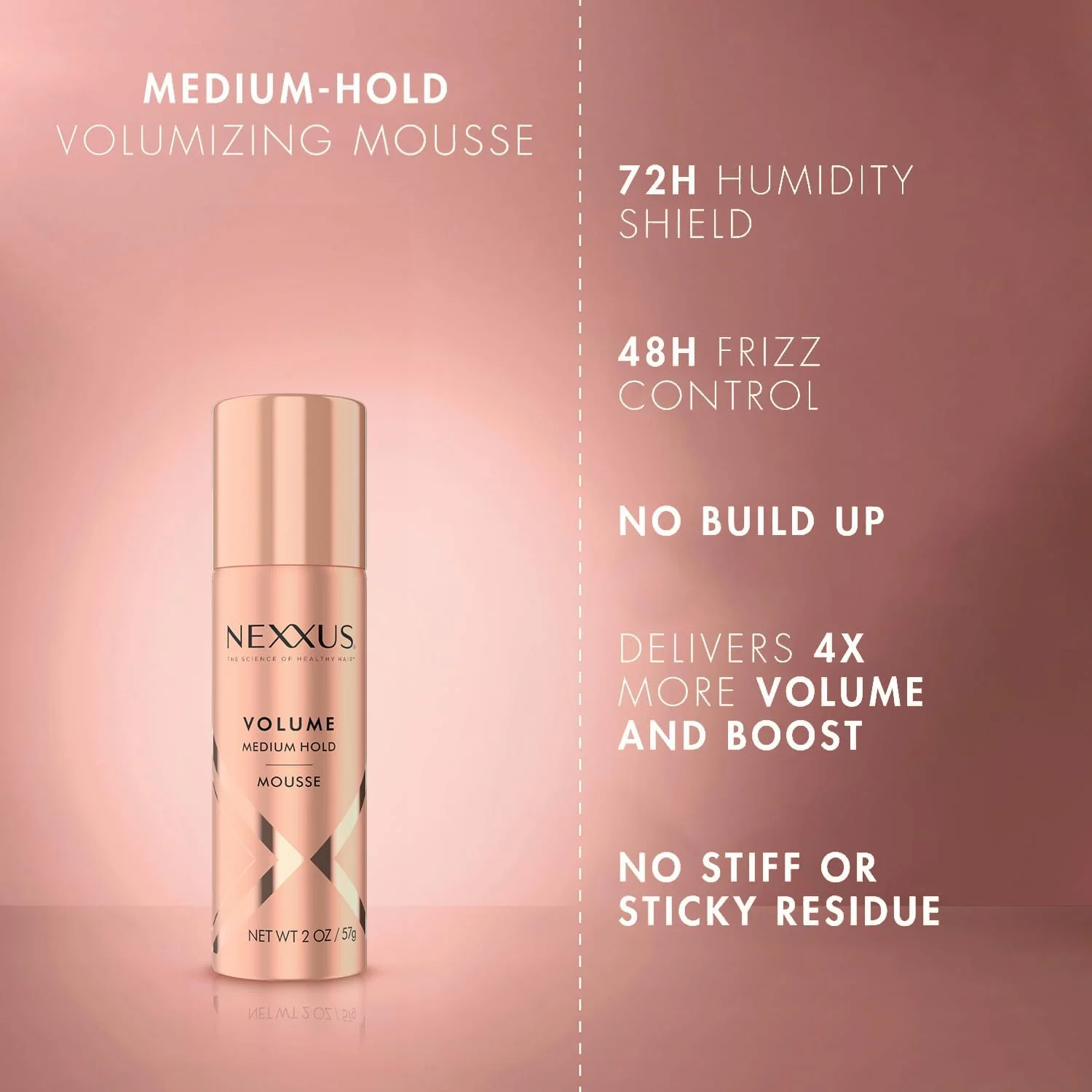 موس مسافرتی نکسوس، حجم دهنده با نگهداری متوسط، بسته 4 عددی – محافظت 72 ساعته در برابر رطوبت، کنترل وز 48 ساعته، رایحه گل رز، 2 اونس (تقریباً 60 میلی لیتر) در هر عدد موس مسافرتی نکسوس، حجم دهنده با نگهداری متوسط، بسته 4 عددی – محافظت 72 ساعته در برابر رطوبت، کنترل وز 48 ساعته، رایحه گل رز، 2 اونس (تقریباً 60 میلی لیتر) در هر عدد