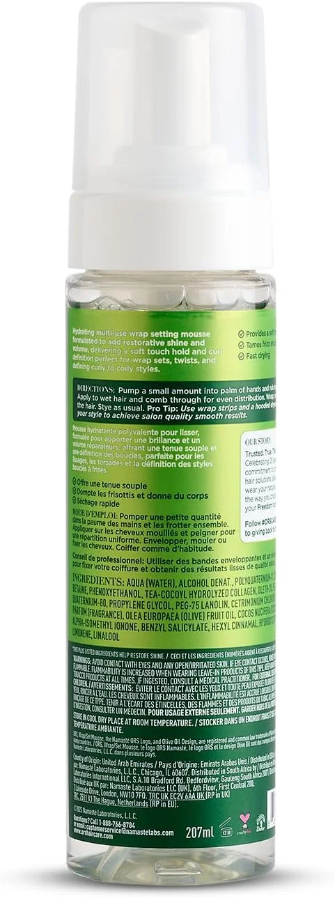 موس حالت دهنده و پیچش مو روغن زیتون ORS، 207 میلی لیتر