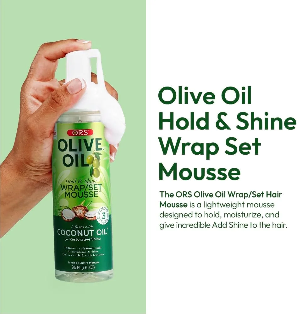 موس حالت دهنده و پیچش مو روغن زیتون ORS، 207 میلی لیتر