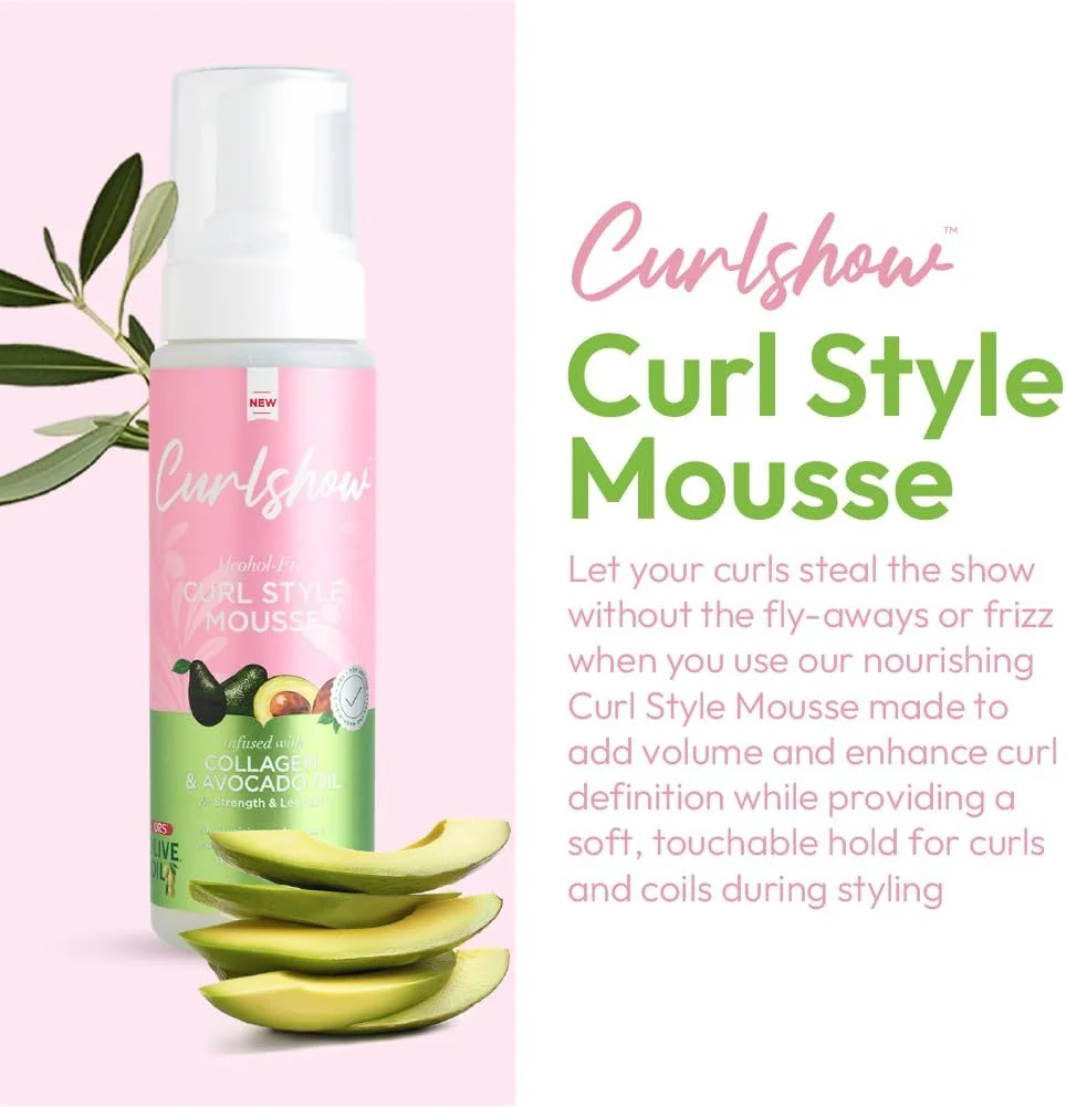 موس حالت دهنده موی فر روغن زیتون ORS حاوی کلاژن و روغن آووکادو برای تقویت و افزایش طول مو، بدون الکل (207 میلی لیتر) موس حالت دهنده موی فر روغن زیتون ORS حاوی کلاژن و روغن آووکادو برای تقویت و افزایش طول مو، بدون الکل (207 میلی لیتر)