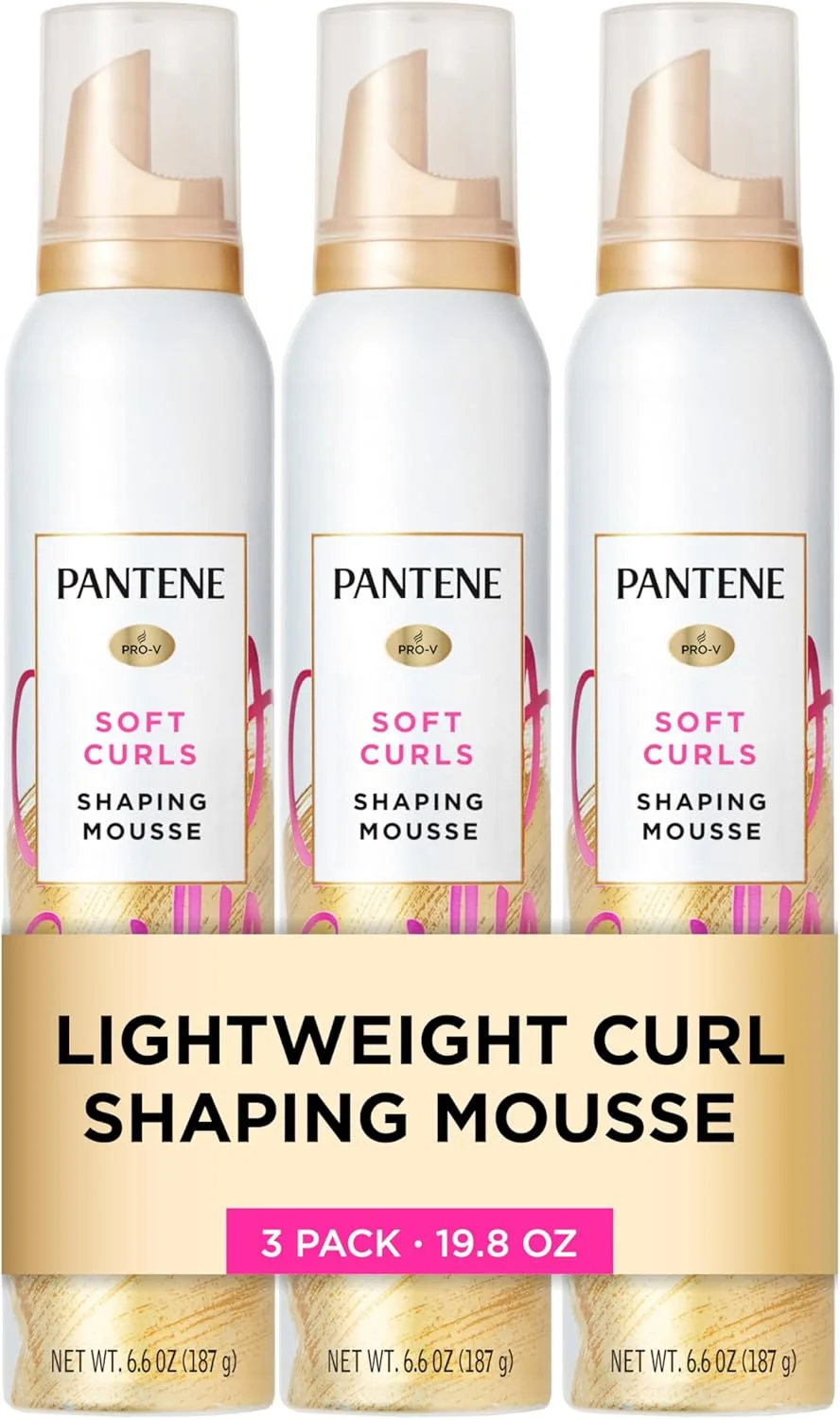 موس موی فر پنتن برای موهای فر، وز را کنترل می کند و فرهای نرم و لطیفی ایجاد می کند، 195 میلی لیتر (بسته 3 عددی)