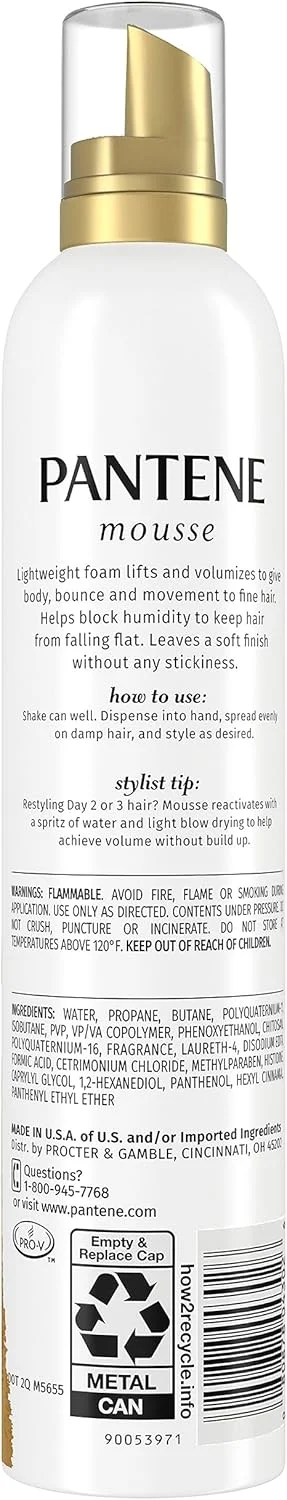 موس حالت دهنده مو پنتن پرو-وی با عملکرد سه گانه، 195 میلی لیتر موس حالت دهنده مو پنتن پرو-وی با عملکرد سه گانه، 195 میلی لیتر