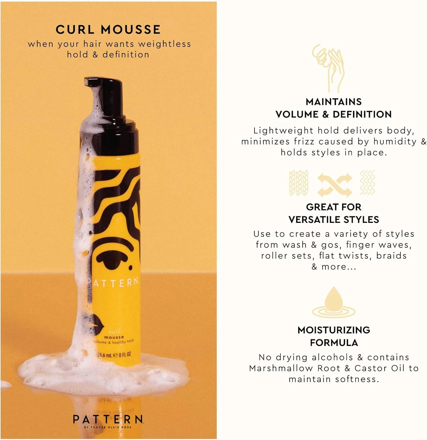 موس موی فر پترن بیوتی توسط تریسی الیس راس، 236.6 میلی لیتر موس موی فر پترن بیوتی توسط تریسی الیس راس، 236.6 میلی لیتر