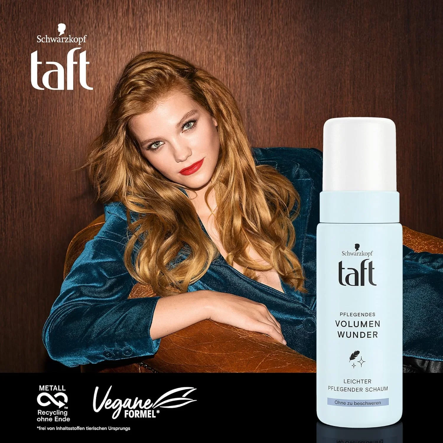 موس حجم دهنده و مغذی مو شوارتسکف تافت مدل Caring Volume Wonder حجم 150 میلی لیتر