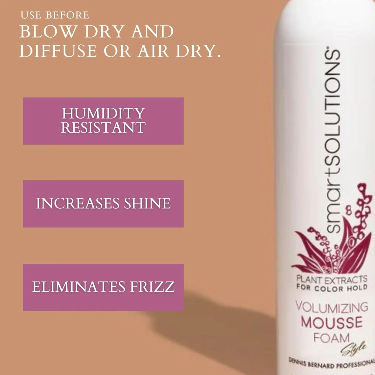 موس فوم حجم دهنده اسمارت سولوشنز، 250 میلی لیتر | بدون چسبندگی | حالت دهنده سبک موس فوم حجم دهنده اسمارت سولوشنز، 250 میلی لیتر | بدون چسبندگی | حالت دهنده سبک