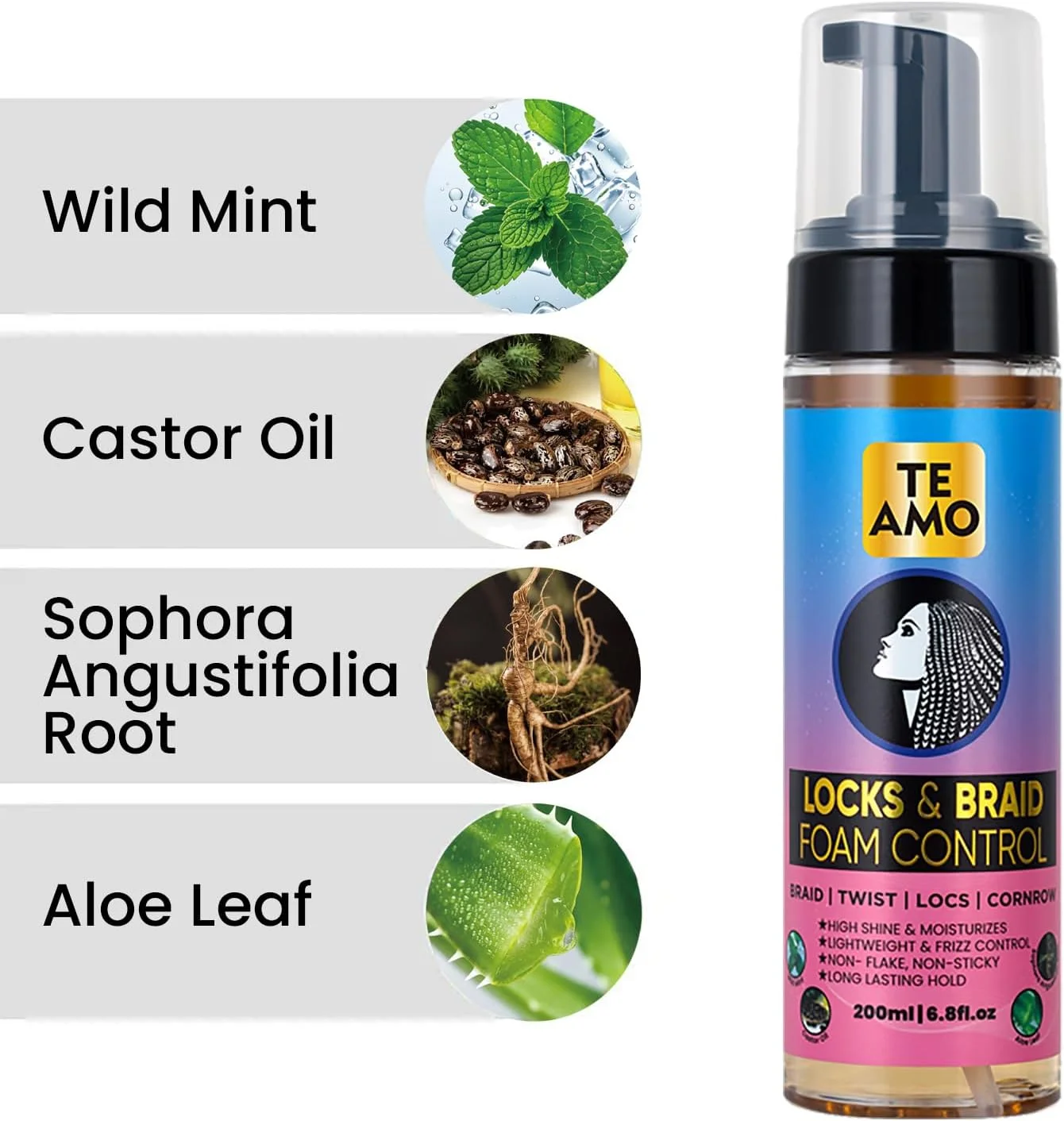 موس حالت دهنده و کنترل کننده بافت مو Te Amo – ماندگاری طولانی برای حالت دهی و درخشندگی | بدون وز و ساییدگی | مرطوب کننده و تثبیت کننده بافت، درِدلاک، تاب و بافت های آفریقایی (200 میلی لیتر) موس حالت دهنده و کنترل کننده بافت مو Te Amo – ماندگاری طولانی برای حالت دهی و درخشندگی | بدون وز و ساییدگی | مرطوب کننده و تثبیت کننده بافت، درِدلاک، تاب و بافت های آفریقایی (200 میلی لیتر)