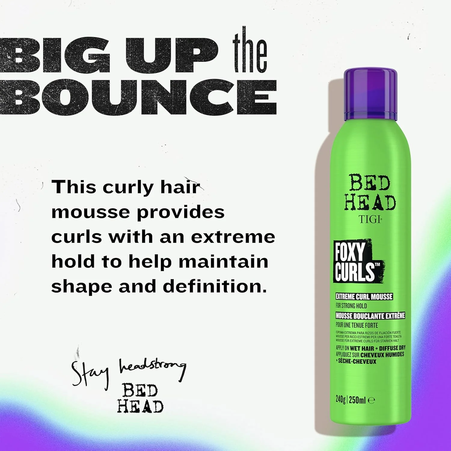 موس موی فر TIGI Bed Head Foxy Curls برای حالت دهی قوی 250 میل