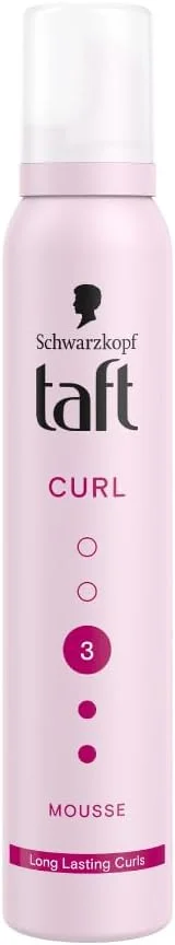 موس حالت دهنده مو تافت، مخصوص فر کردن مو، با ماندگاری بالا، قدرت نگه دارندگی 3، حجم 150 میلی لیتر