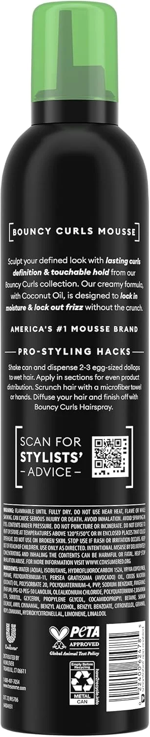 موس مو TRESemmé بسته 2 عددی + ماسک مو ترمیم کننده کراتین – فر کننده بی نقص، محصولات مو بدون الکل و ضد وز با محافظت در برابر حرارت (مجموعه 3 عددی)