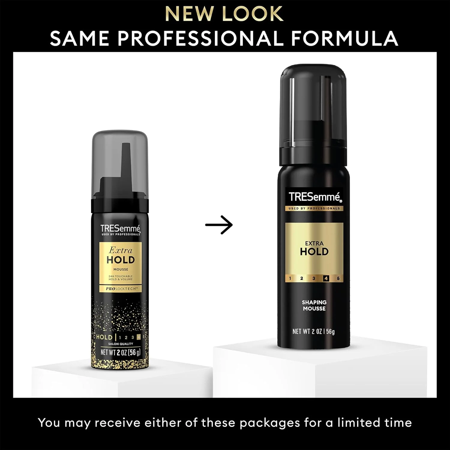 موس حالت دهنده مو TRESemmé، سایز مسافرتی، قدرت نگهداری فوق العاده، بسته 6 عددی – موس مرطوب کننده مو برای حالت دادن، کنترل وز مو تا 24 ساعت، 2 اونس (59 میلی لیتر) هر کدام