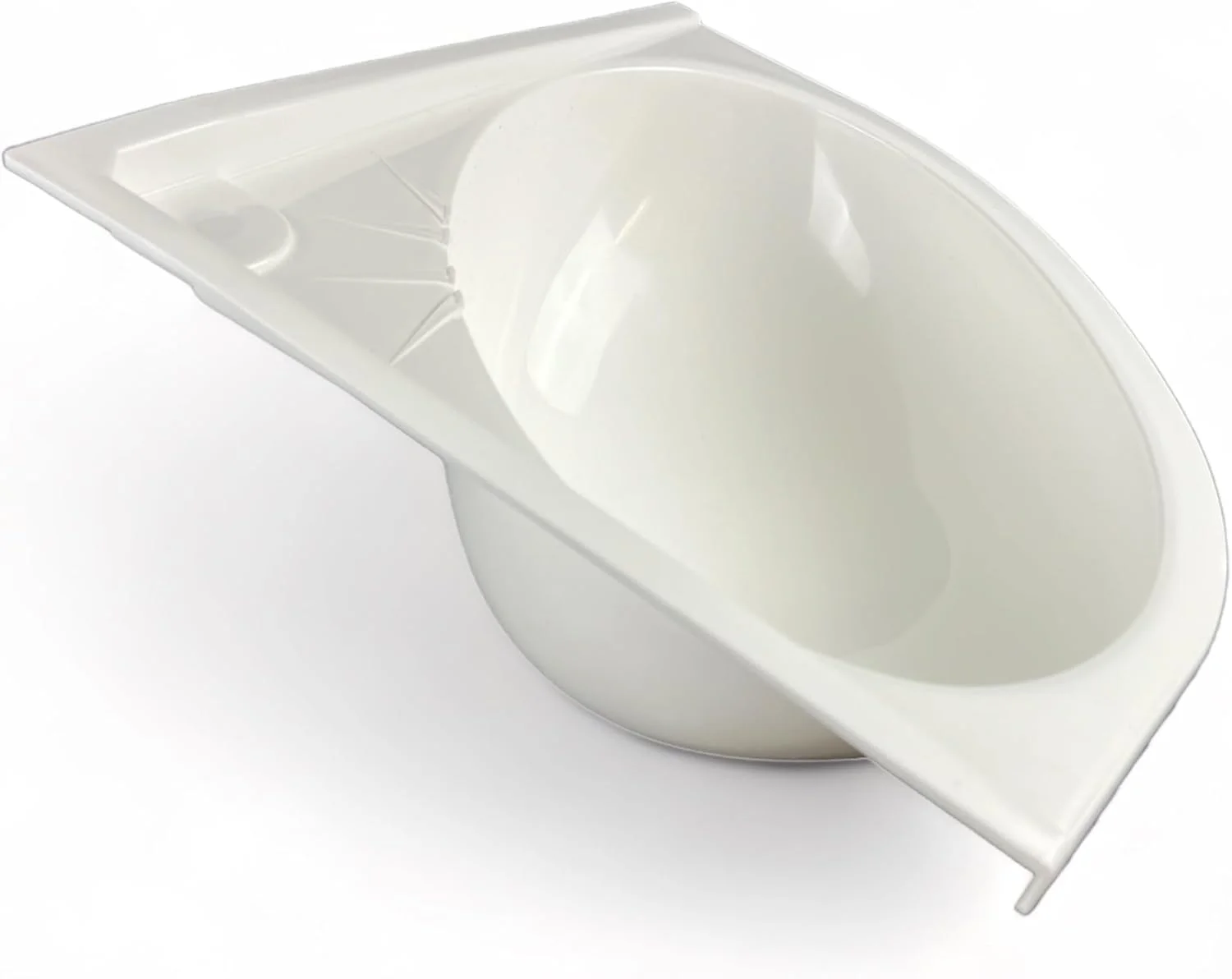 روشویی گوشه ای کاروان و کمپر مدل 24642، رنگ سفید