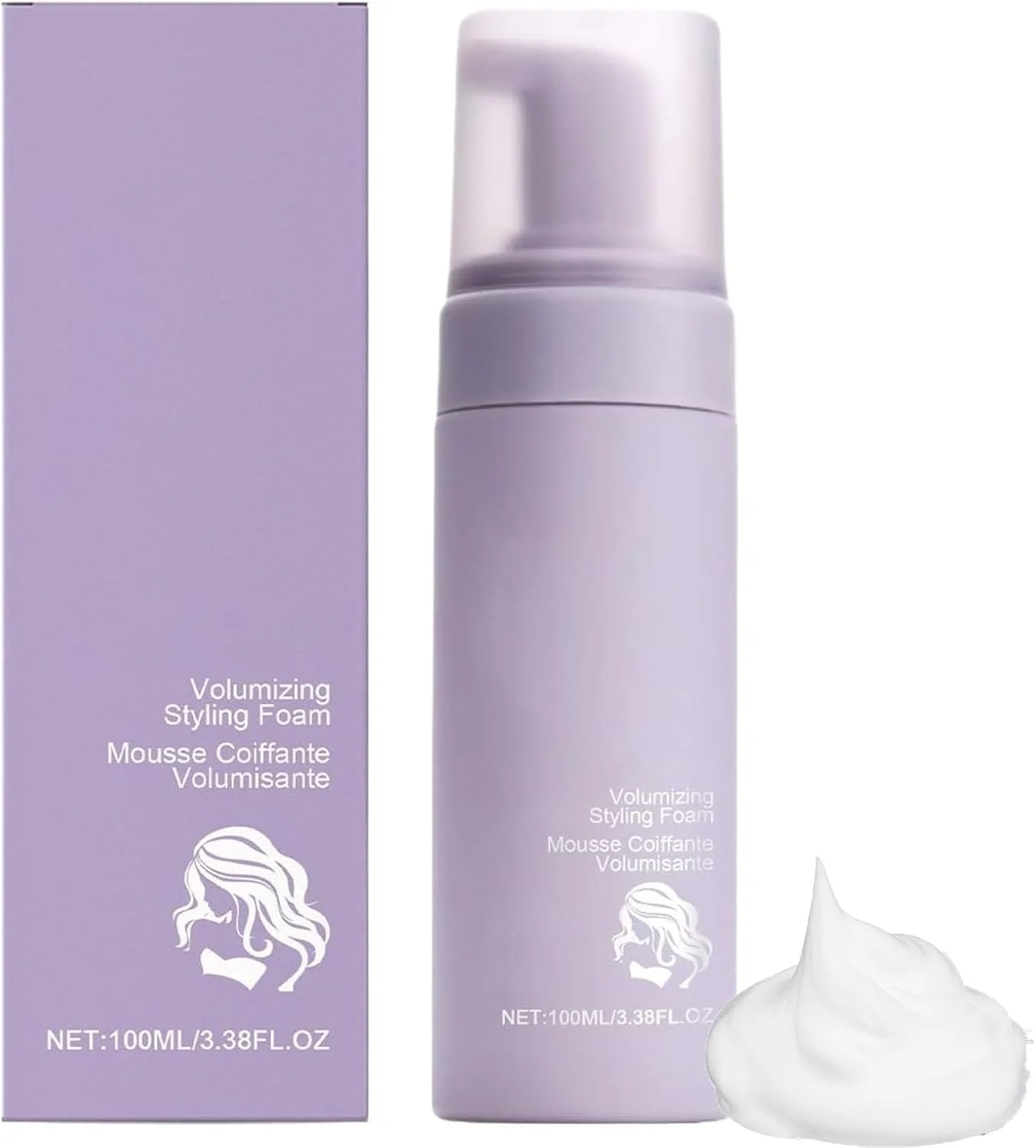 موس حالت دهنده مو، موس حجم دهنده مو، فوم حالت دهنده براق، سبک و غیر چرب، ماندگاری طولانی، برای استفاده روزانه یا مناسبت های خاص بانوان و آقایان (1 عدد)