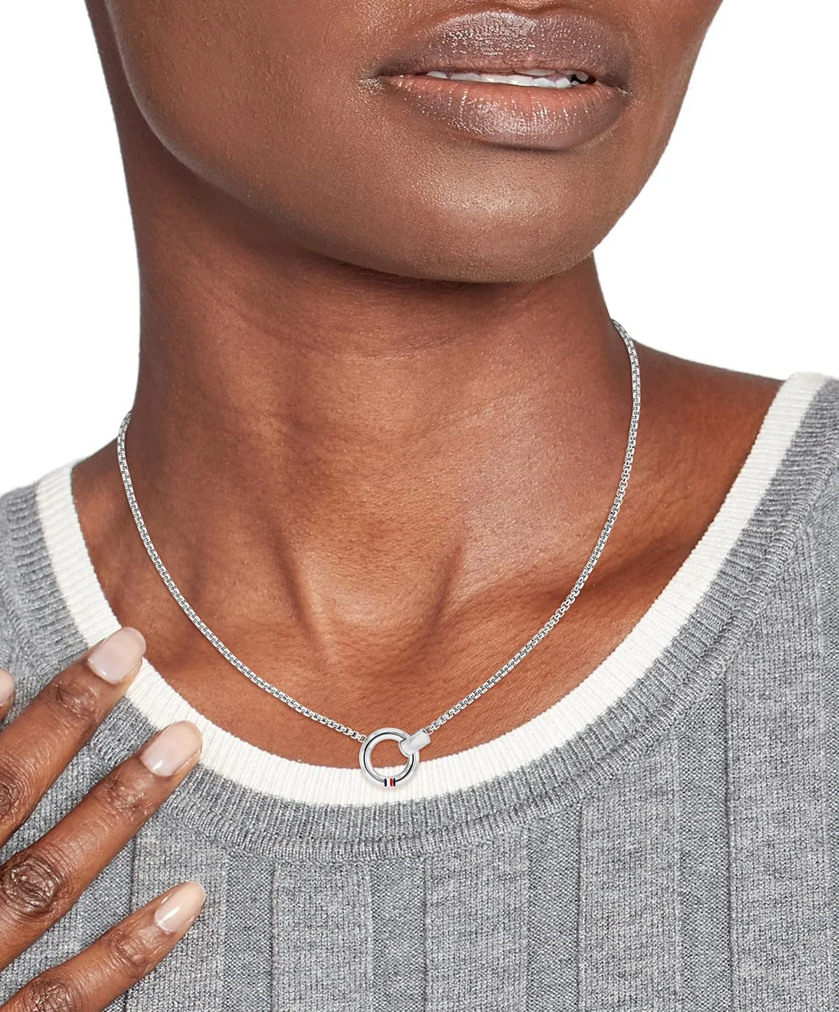 دستبند استیل زنانه تامی هیلفیگر دستبند استیل زنانه تامی هیلفیگر