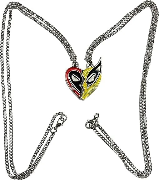 گردنبند ددپول و ولورین Lonimia، زنجیر ددپول و ولورین، 2 عدد جنس آلیاژ با طراحی حکاکی شده، مقاوم، قابل اعتماد، شیک، گردنبند قابل حمل، مناسب برای استفاده روزمره گردنبند ددپول و ولورین Lonimia، زنجیر ددپول و ولورین، 2 عدد جنس آلیاژ با طراحی حکاکی شده، مقاوم، قابل اعتماد، شیک، گردنبند قابل حمل، مناسب برای استفاده روزمره