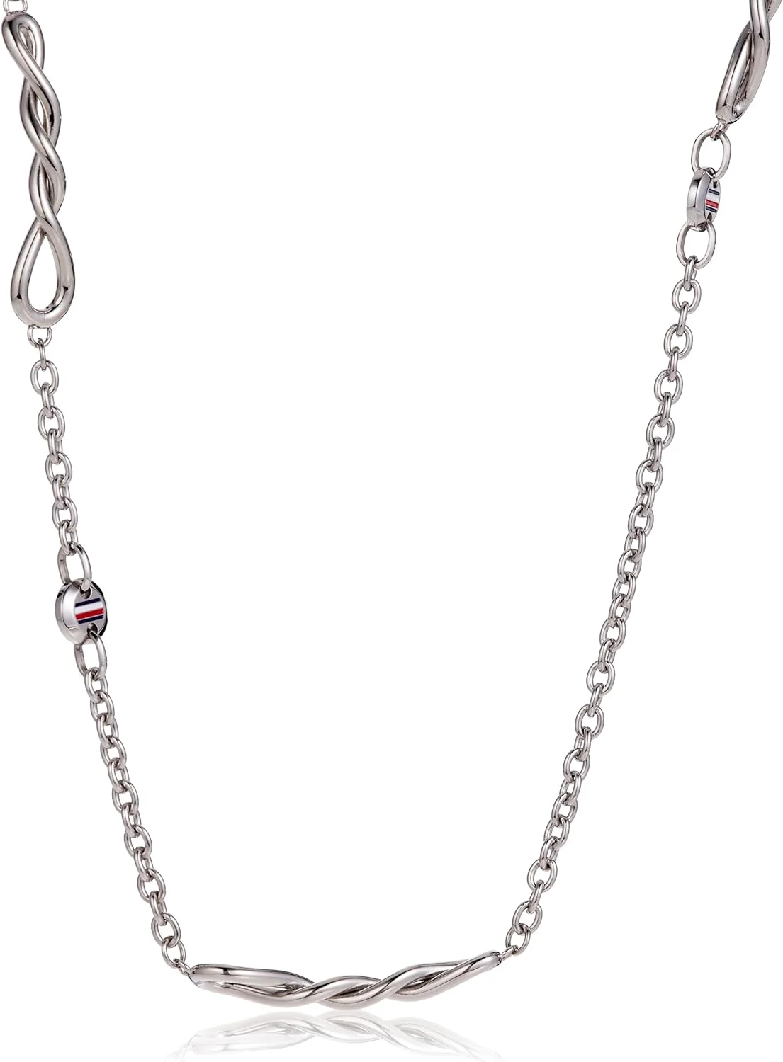 آویز گردنبند زنانه استیل تامی هیلفیگر به همراه زنجیر - 2780512 آویز گردنبند زنانه استیل تامی هیلفیگر به همراه زنجیر - 2780512