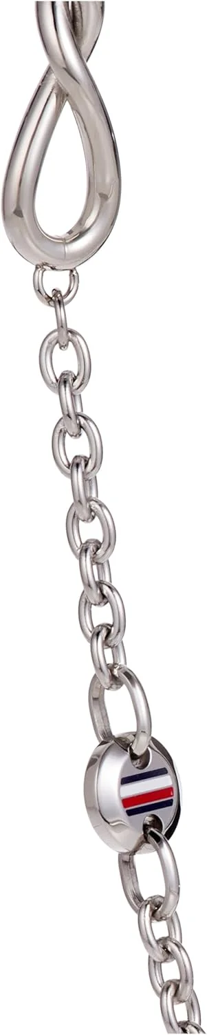 آویز گردنبند زنانه استیل تامی هیلفیگر به همراه زنجیر - 2780512 آویز گردنبند زنانه استیل تامی هیلفیگر به همراه زنجیر - 2780512