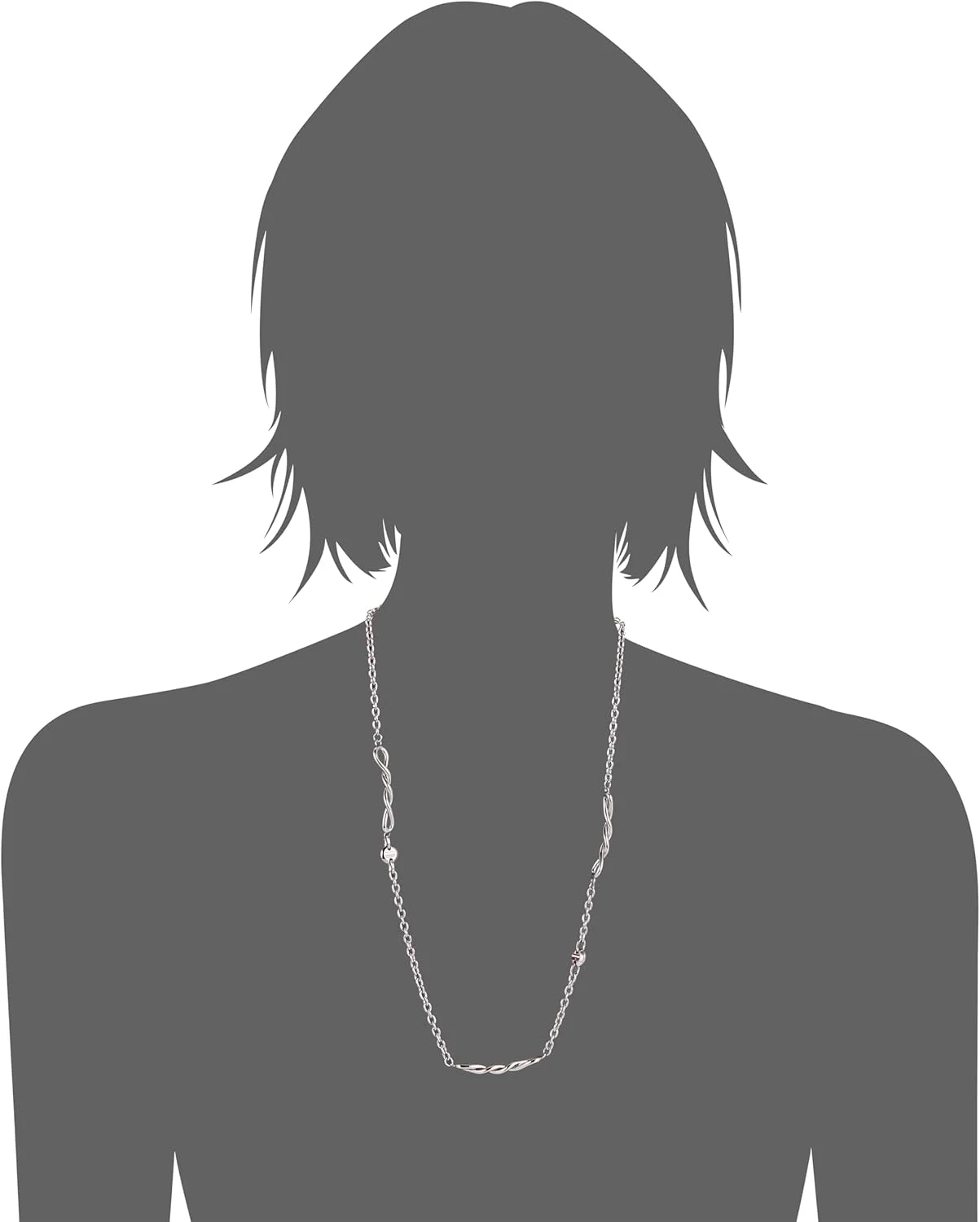 آویز گردنبند زنانه استیل تامی هیلفیگر به همراه زنجیر - 2780512 آویز گردنبند زنانه استیل تامی هیلفیگر به همراه زنجیر - 2780512