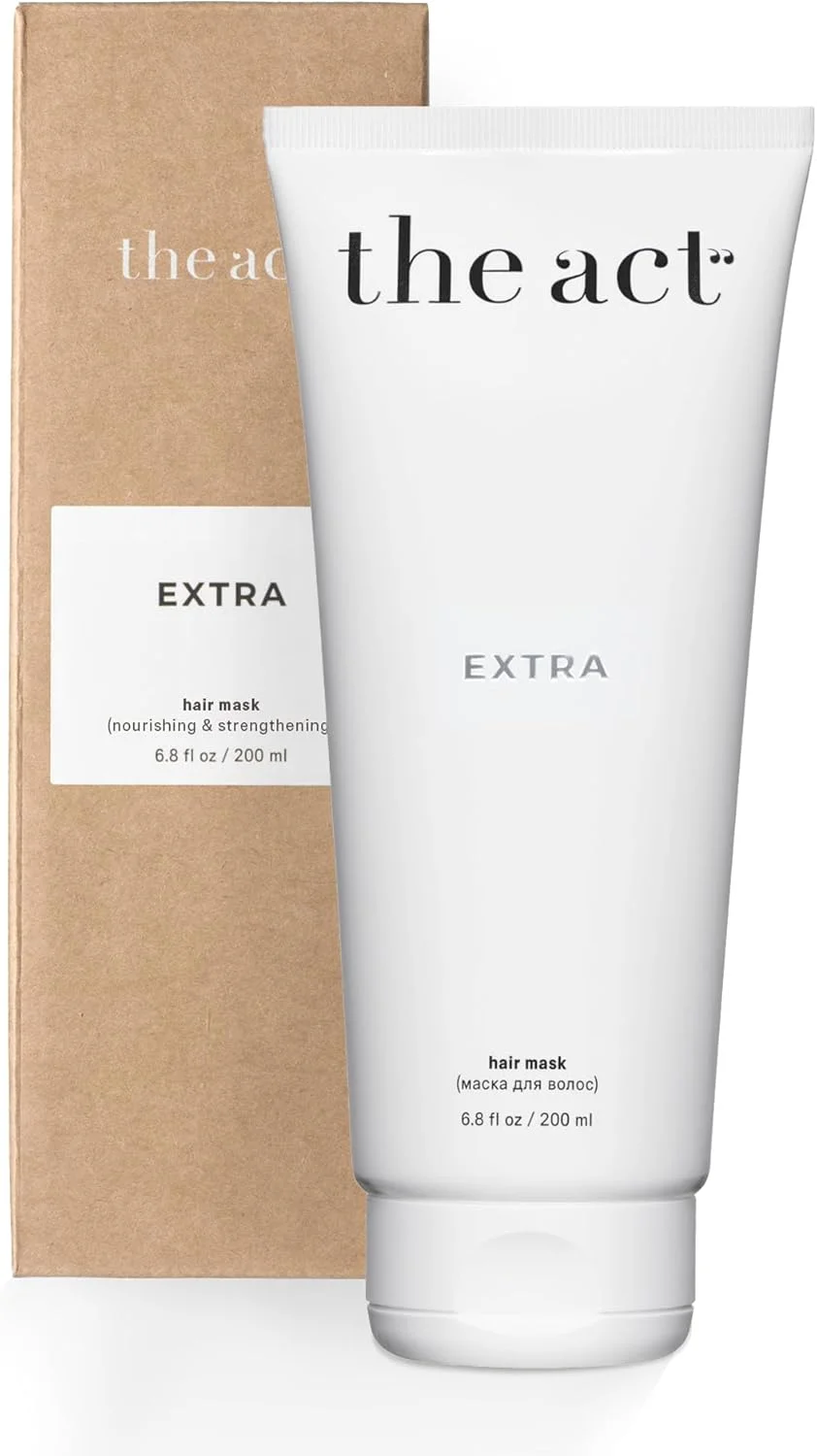 ماسک مو اکسترا از اکت لبز – درمان ترمیم کننده عمیق با روغن کرچک و کراتین – ماسک مو آبرسان و مغذی برای موهای خشک، آسیب دیده و وز – 240 گرم