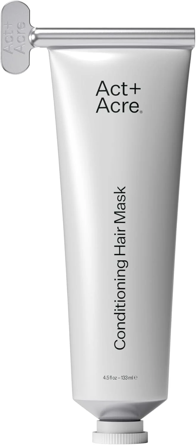 ماسک مو ترمیم کننده و حالت دهنده ACT+ ACRE - درمان مو با فرآیند سرد برای آبرسانی به موهای خشک و آسیب دیده - ماسک موی مرطوب کننده بدون سیلیکون (118 میلی لیتر)