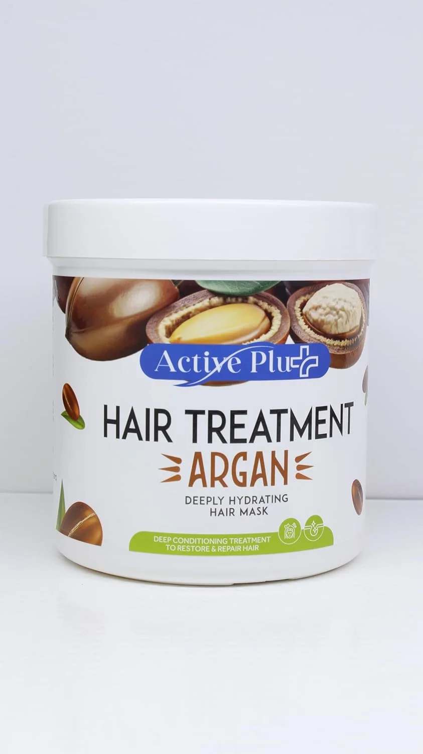 ماسک مو آرگان اکتیو پلاس - آبرسانی و ترمیم عمقی | ماسک مو مغذی برای موهای خشک، آسیب دیده و وز | بازگرداندن درخشش و نرمی - 500 میلی لیتر