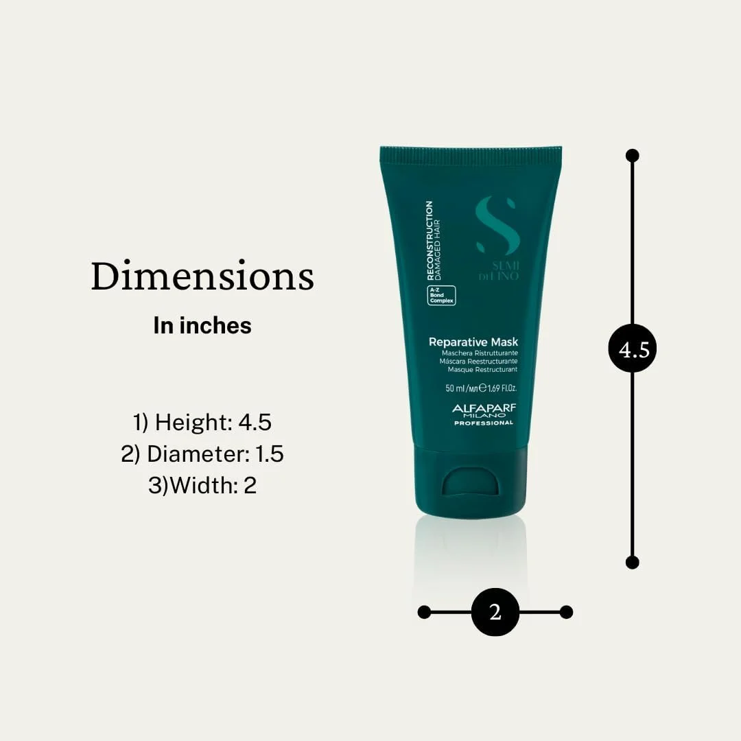 ماسک ترمیم کننده موهای آسیب دیده آلفاپارف میلانو سمی دی لینو، 50 میلی لیتر